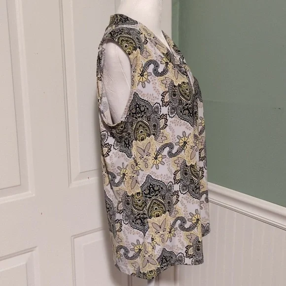 Dana Buchman Large Tank Paisley Summer Work - Picture 6 of 9